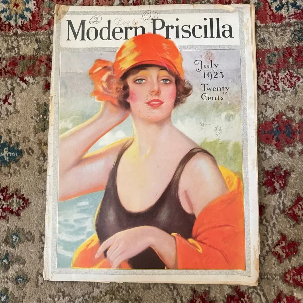 Modern Priscilla Craft Magazine July 1923 Bathing Beauty Pinup Vol 37 Issue 5